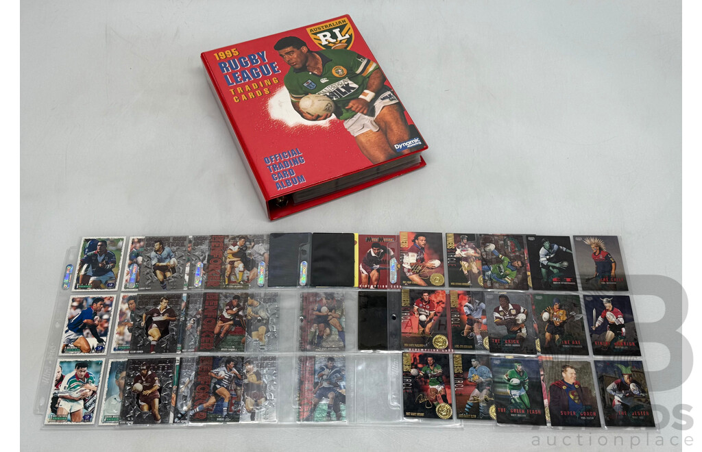 ARL 1995 Rugby League Trading Cards in Official Card Album