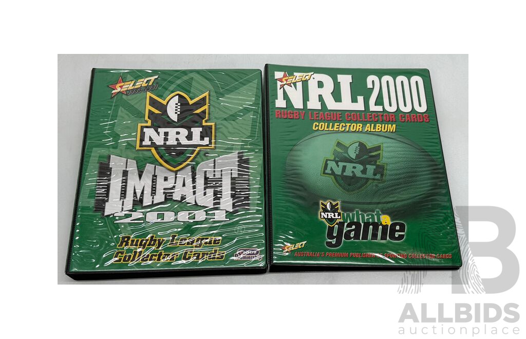 NRL Collector Card Sets From 2001 to 2003 in Official Folders