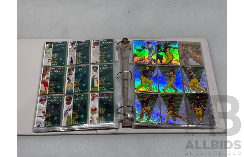 Cricket Collector Cards in Authentic Folder