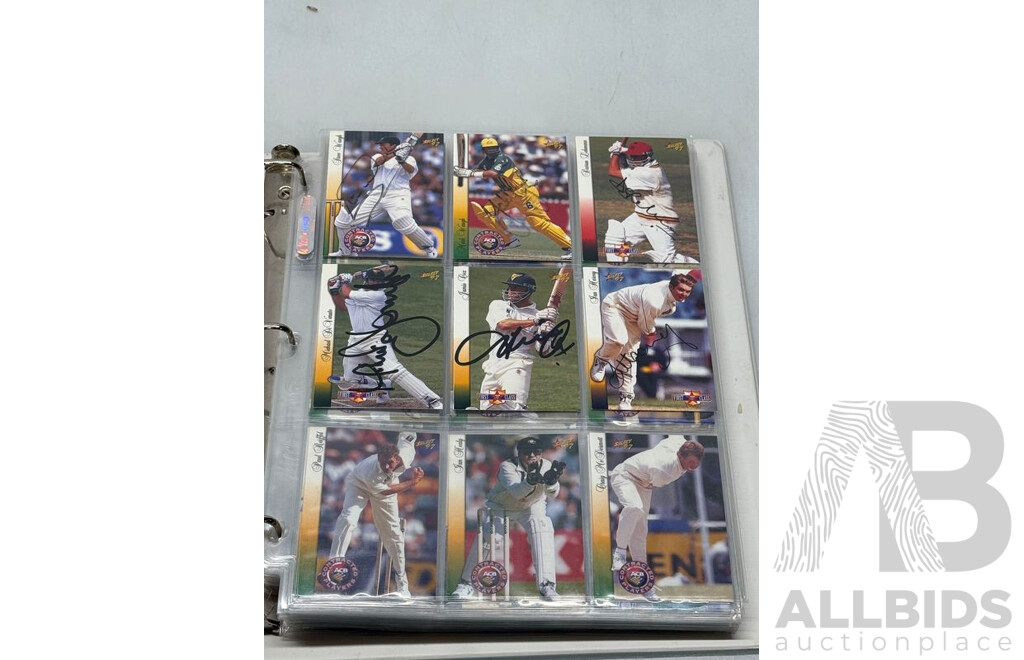 Cricket Collector Cards in Authentic Folder