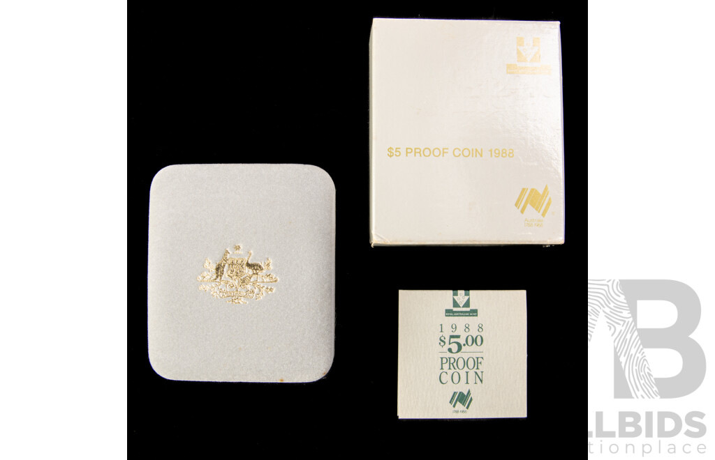 Australian RAM 1988 Proof Five Dollar Coin