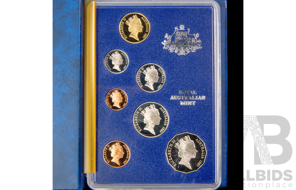 Australian RAM 1987 Seven Proof Coin Set