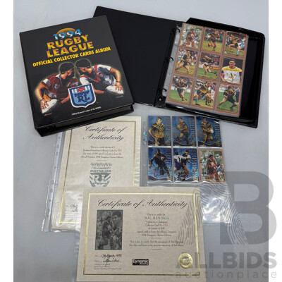 NSW Rugby League 1994 Complete Collection with Official Folders and Signed Cards