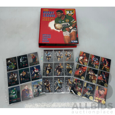 ARL 1995 Rugby League Trading Cards in Official Card Album
