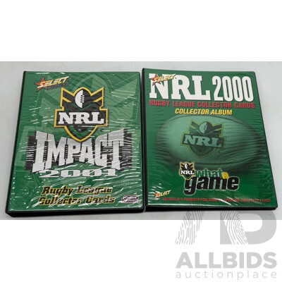 NRL Collector Card Sets From 2001 to 2003 in Official Folders