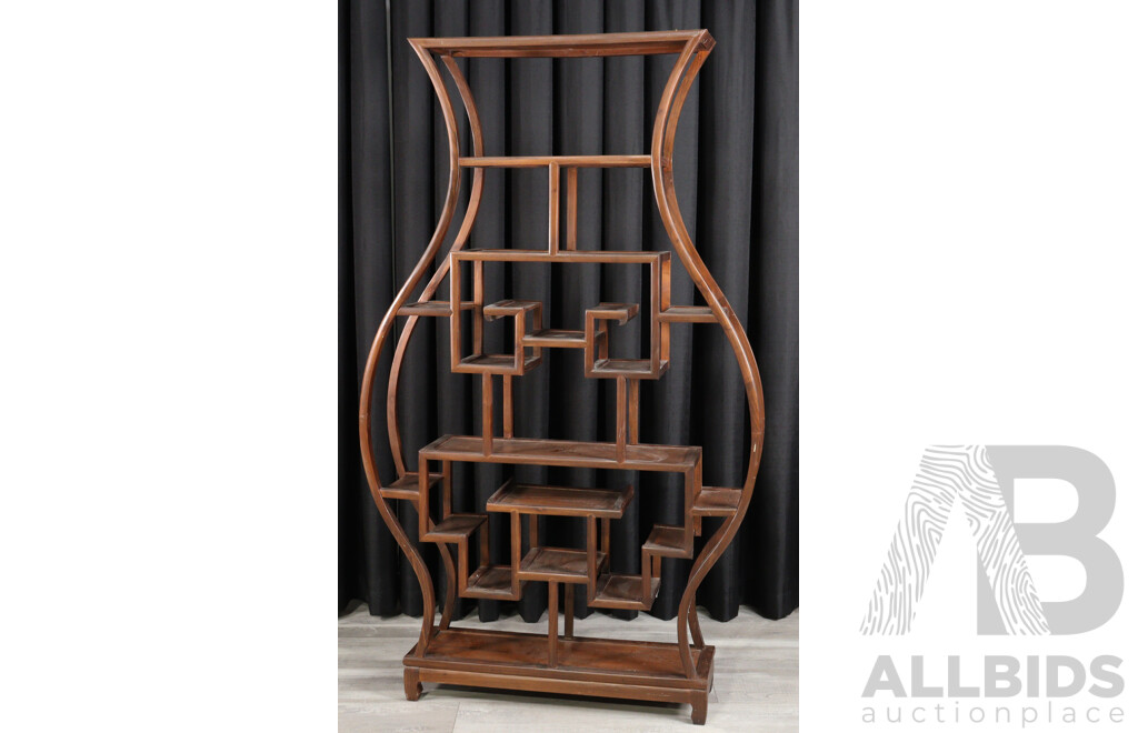 Chinese Multi Tier Open Shelves