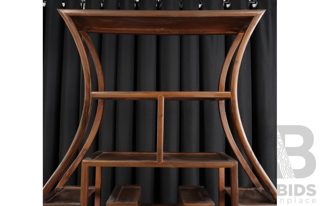 Chinese Multi Tier Open Shelves
