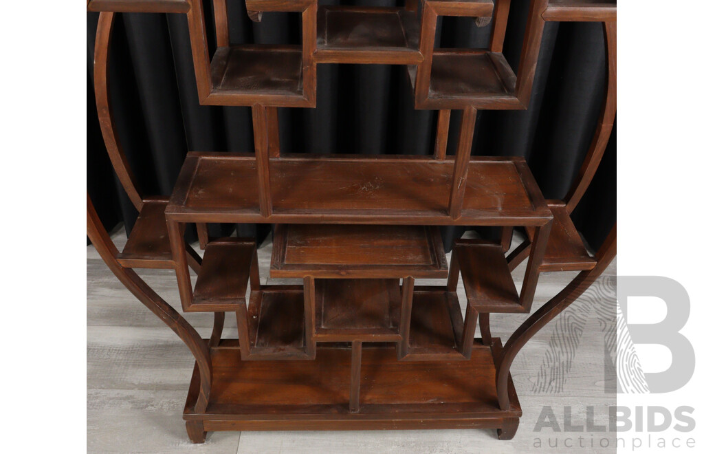 Chinese Multi Tier Open Shelves