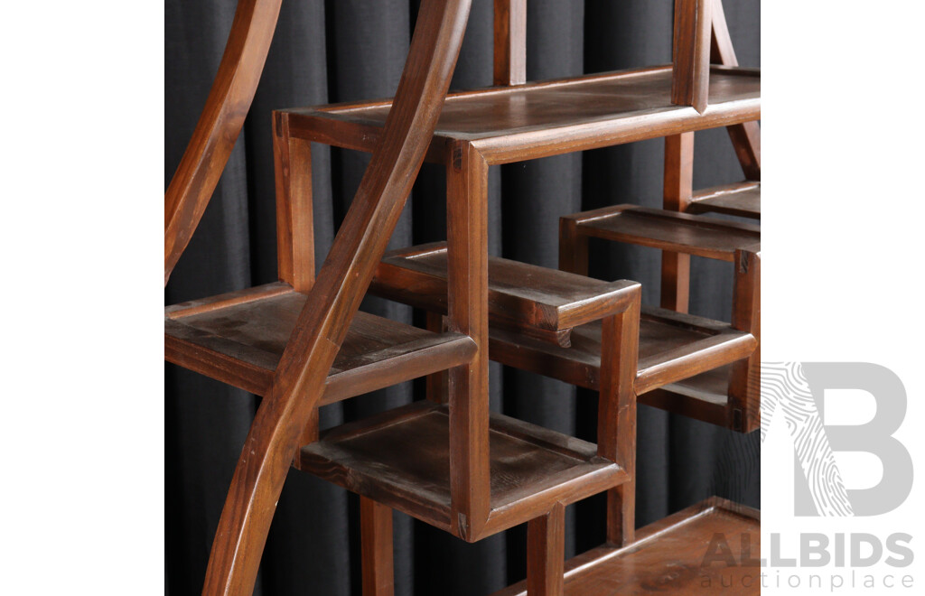 Chinese Multi Tier Open Shelves