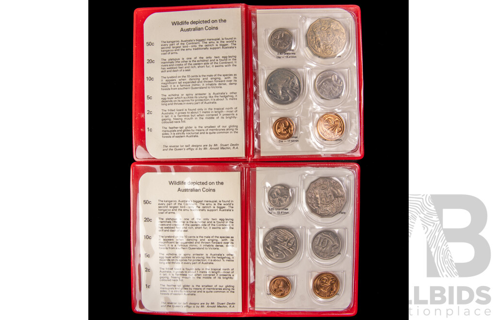 Australian RAM 1978 and 1981 UNC Coin Sets
