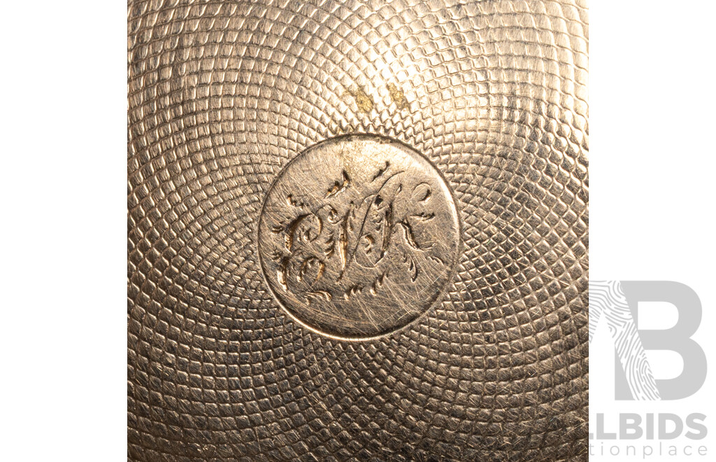 Antique 18ct Smith & Gamble Dublin Gold Hunter Pocket Watch with Gold Dial, 42mm, Circa Mid 1800's, 69.94 Grams