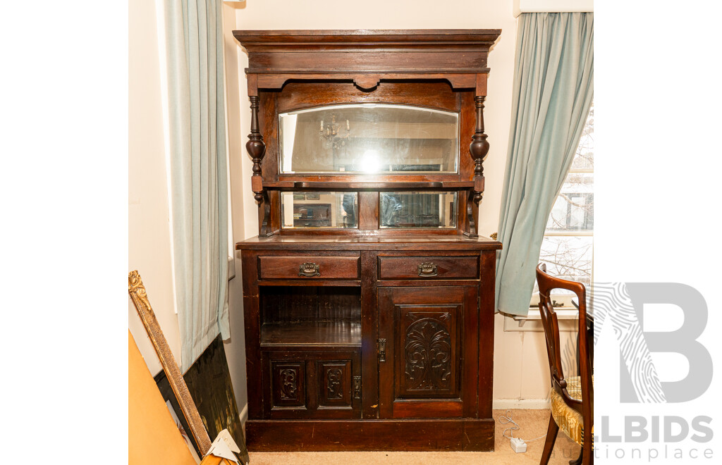Late Edwardian Mirror Back Dresser