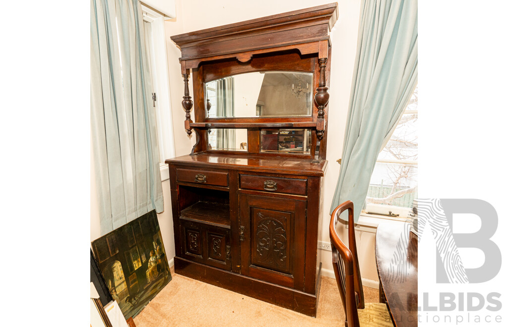 Late Edwardian Mirror Back Dresser