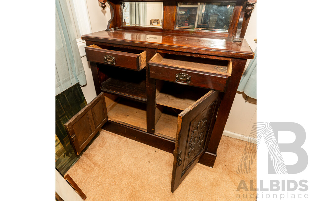 Late Edwardian Mirror Back Dresser
