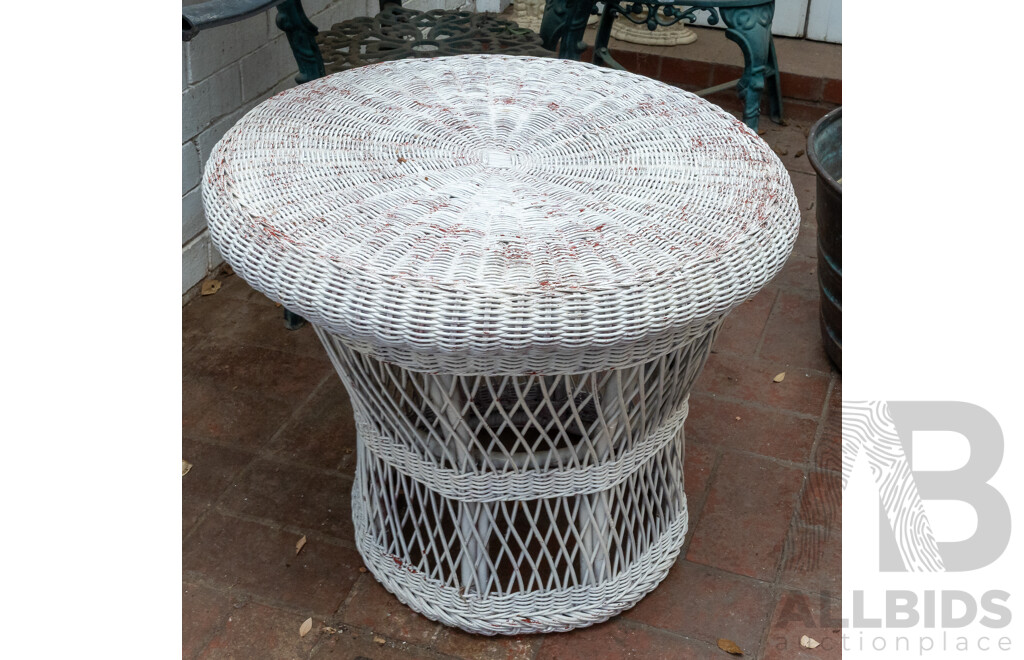 Vintage Cane Coffee Table