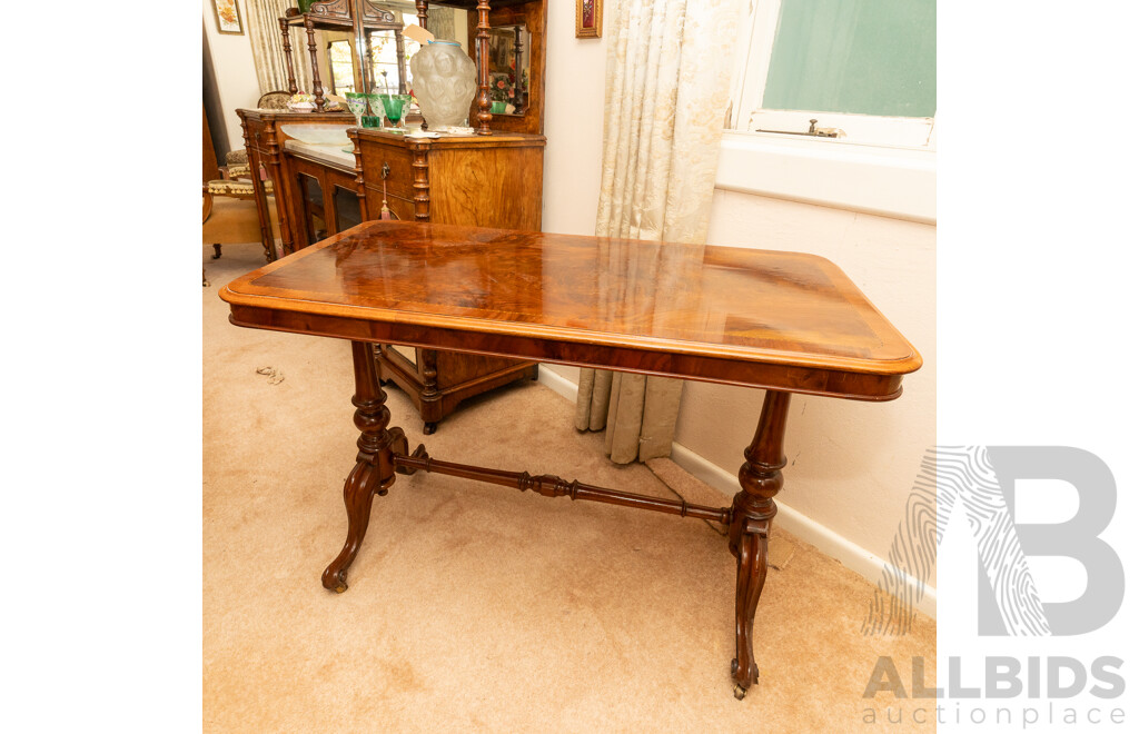 Victorian Walnut Sofa Table