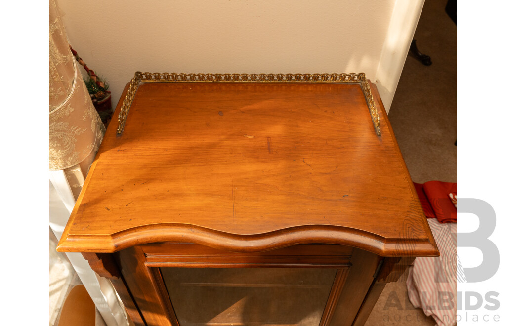 Small Walnut Pier Cabinet