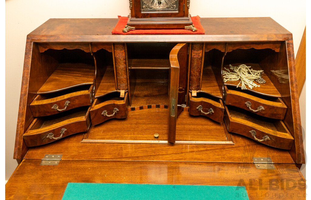 Victorian Burr Walnut Dutch Bureau