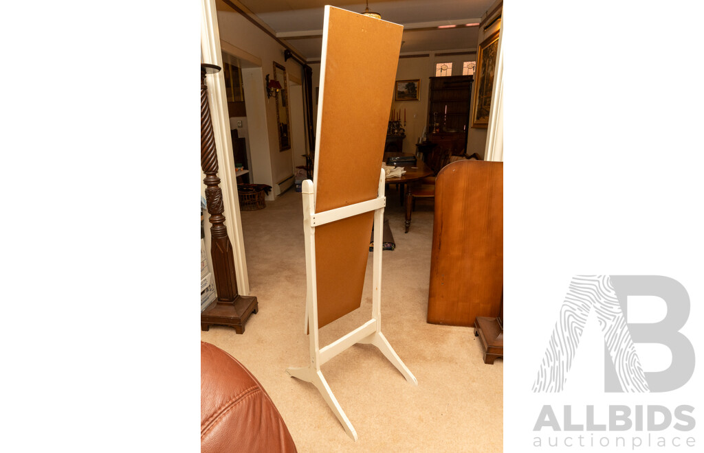 Art Deco Timber Frame Cheval Mirror