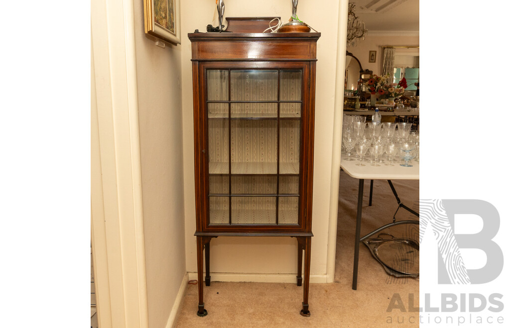 Edwardian Mahogany Vitrine Cabinet