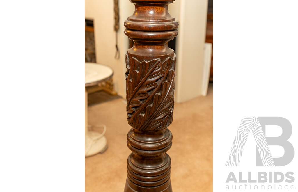 Pair of Victorian Mahogany Torchère's