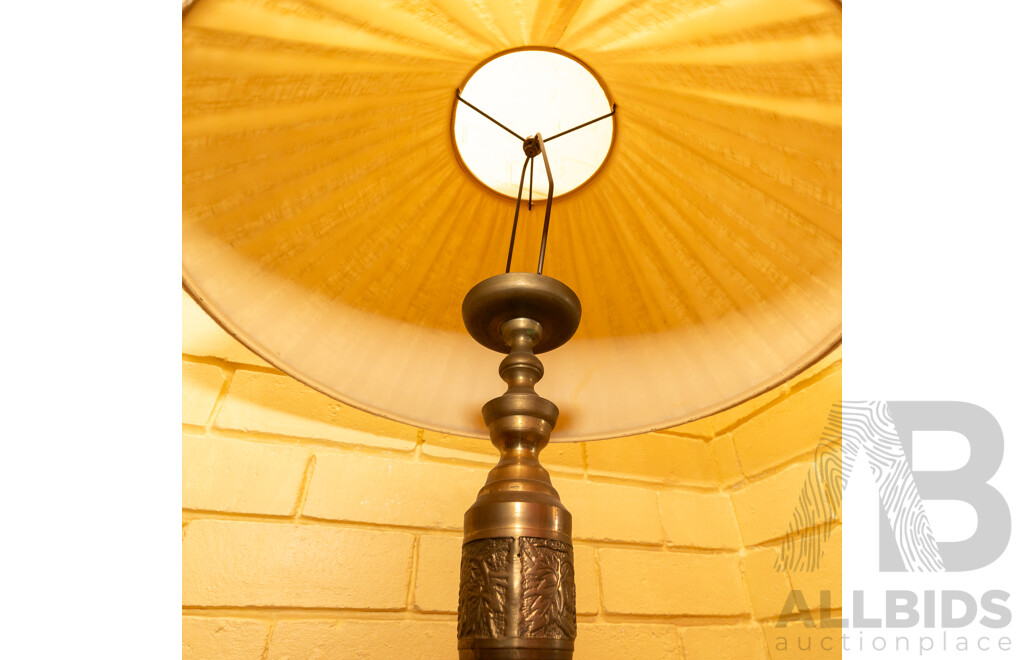 Indian Brass Floor Lamp