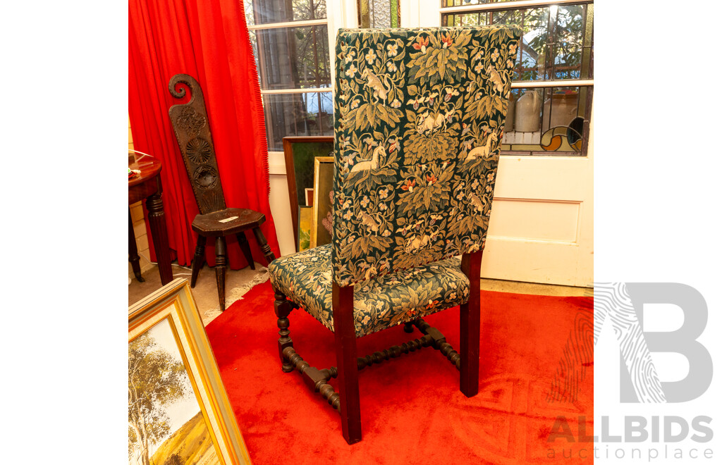 Oversized Georgian Upholstered Dining Chair