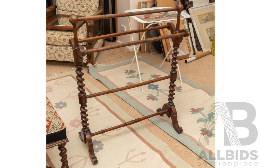Reproduction Barley Twist Towel Rail