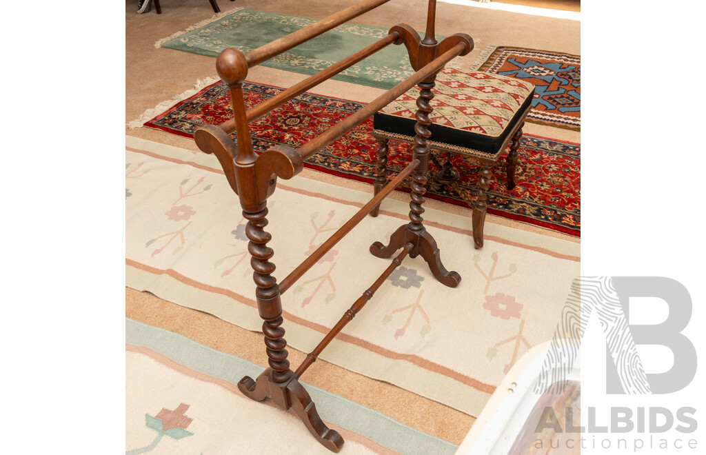 Reproduction Barley Twist Towel Rail