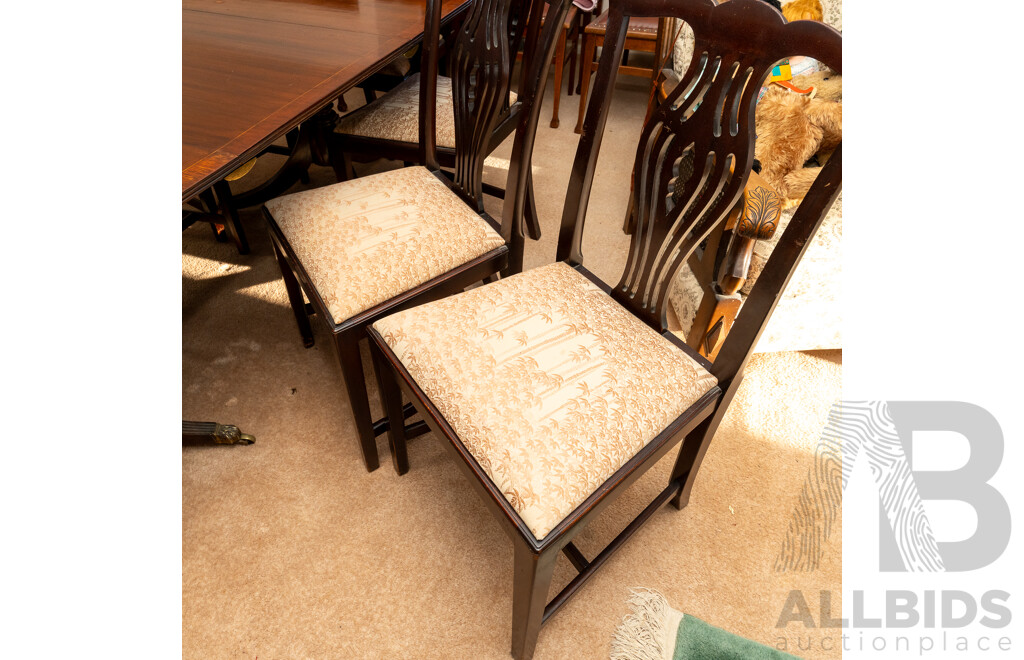 Nine Piece Hepplewhite Style Dining Suite