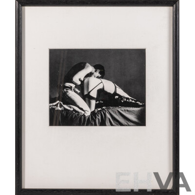 Artist Unknown, Pair of Black and White Erotica Photographs, 43 x 36 cm (largest frame) (2)