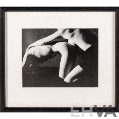 Artist Unknown, Pair of Black and White Erotica Photographs, 43 x 36 cm (largest frame) (2)