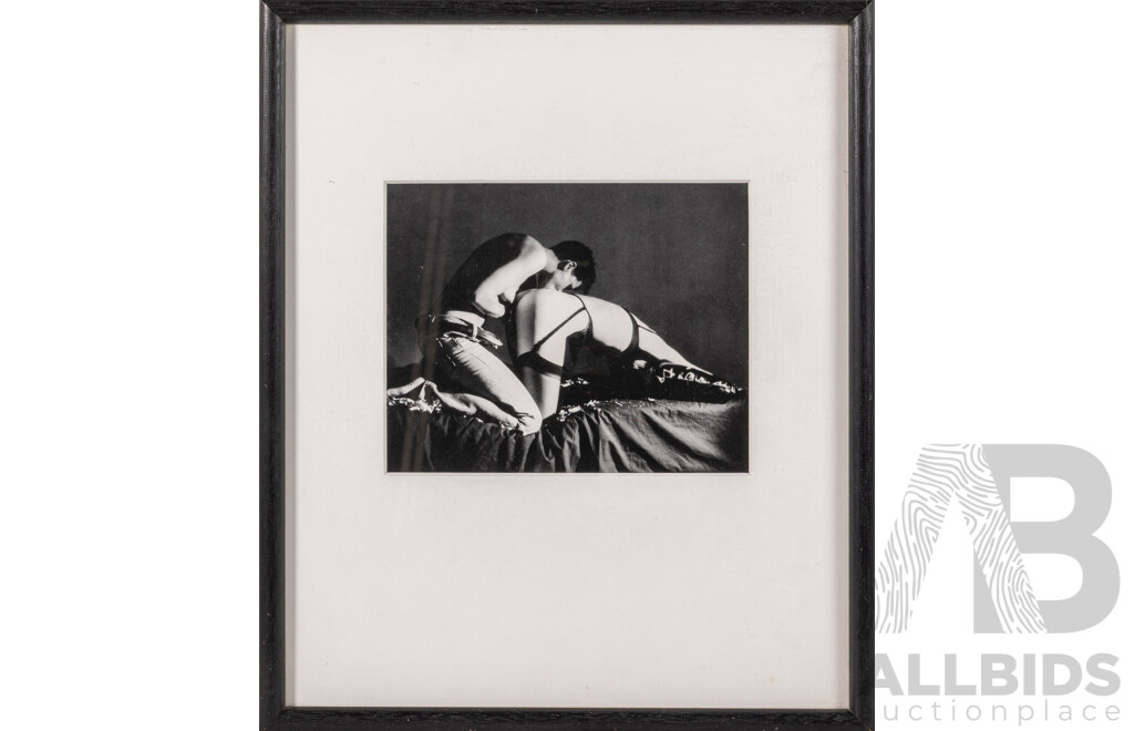 Artist Unknown, Pair of Black and White Erotica Photographs, 43 x 36 cm (largest frame) (2)