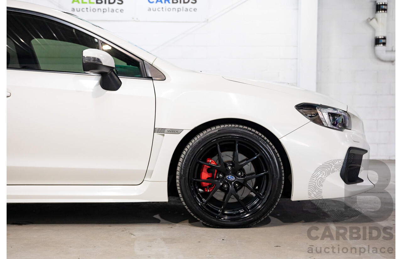 08/2017 Subaru WRX Premium (AWD) MY18 4D Sedan Crystal White Pearl Turbo 2.0L