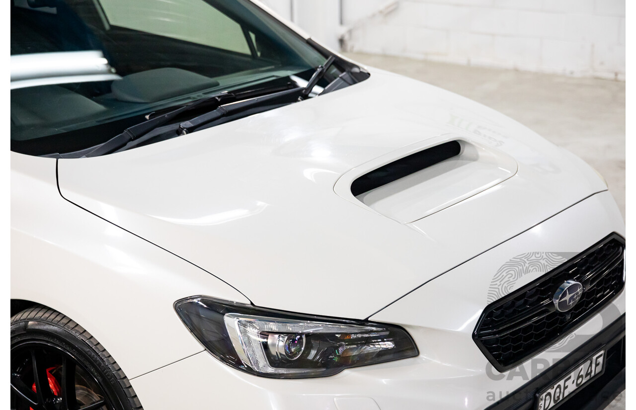 08/2017 Subaru WRX Premium (AWD) MY18 4D Sedan Crystal White Pearl Turbo 2.0L