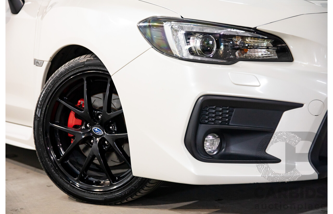 08/2017 Subaru WRX Premium (AWD) MY18 4D Sedan Crystal White Pearl Turbo 2.0L