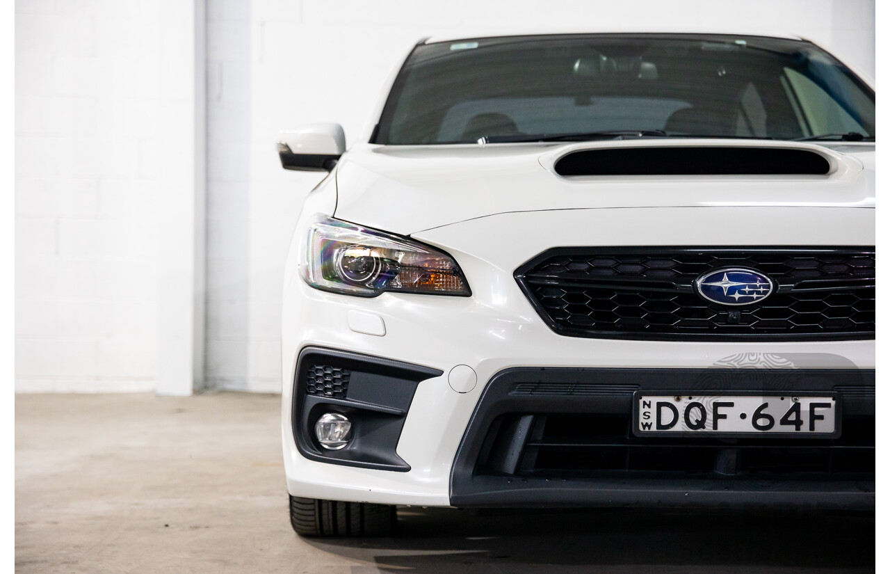 08/2017 Subaru WRX Premium (AWD) MY18 4D Sedan Crystal White Pearl Turbo 2.0L