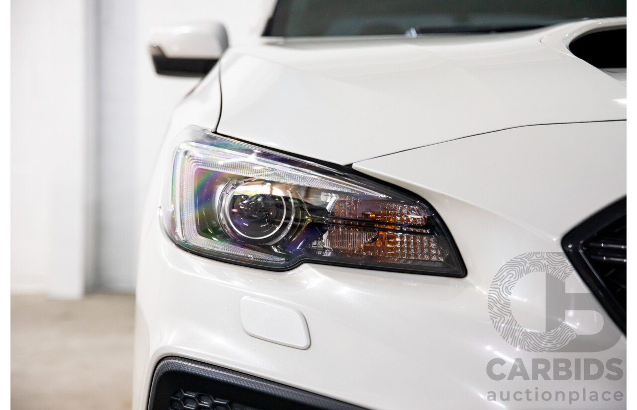 08/2017 Subaru WRX Premium (AWD) MY18 4D Sedan Crystal White Pearl Turbo 2.0L
