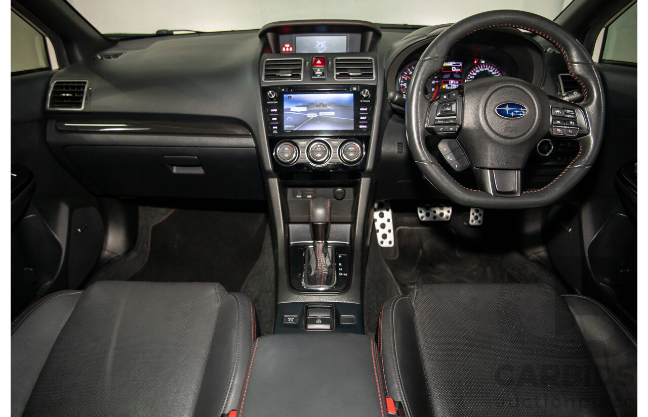 08/2017 Subaru WRX Premium (AWD) MY18 4D Sedan Crystal White Pearl Turbo 2.0L