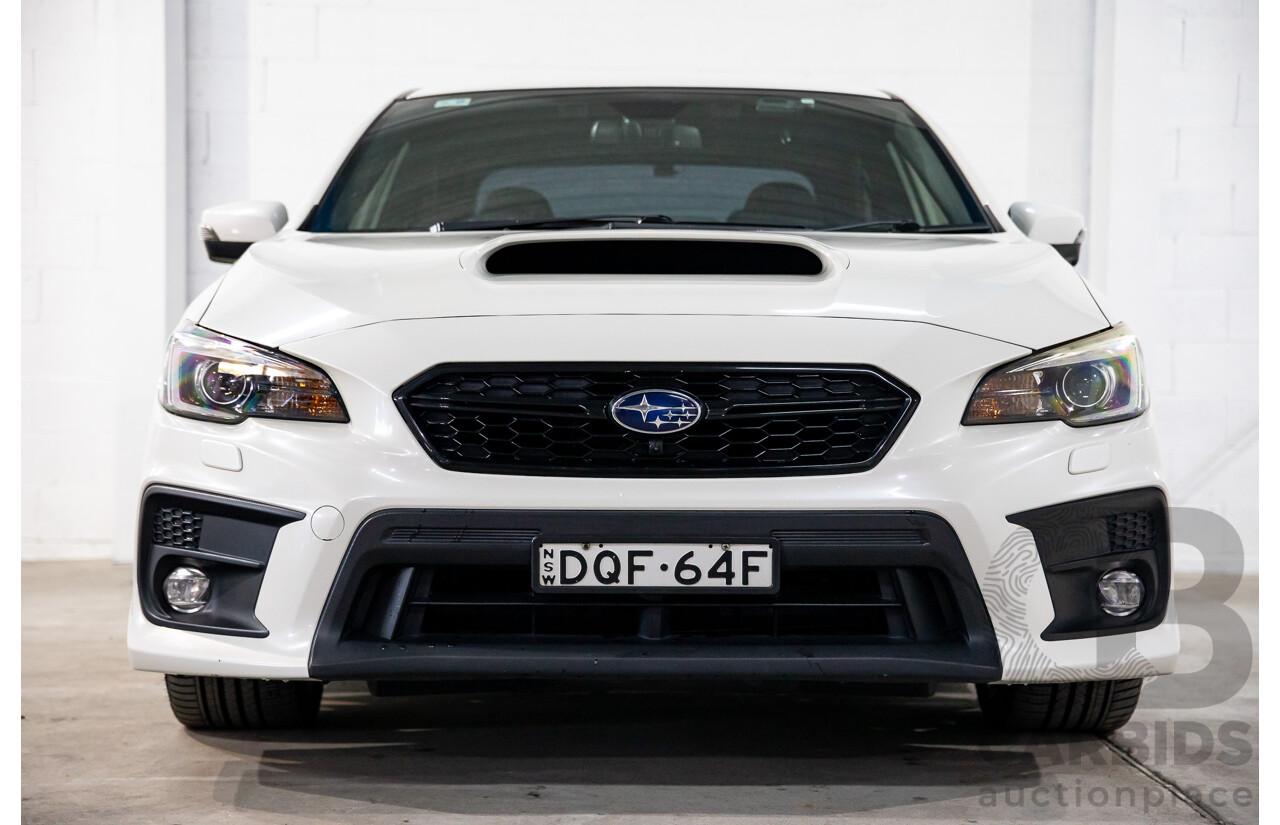 08/2017 Subaru WRX Premium (AWD) MY18 4D Sedan Crystal White Pearl Turbo 2.0L
