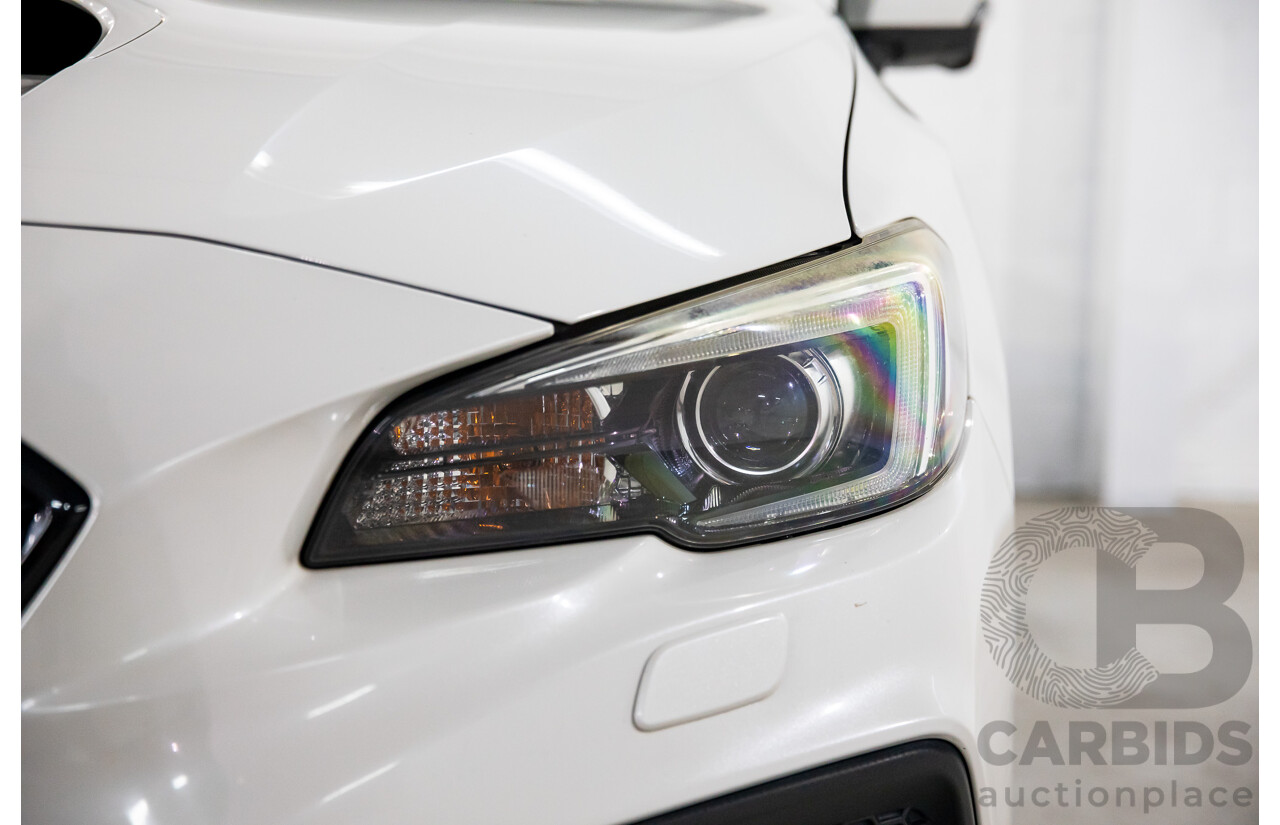08/2017 Subaru WRX Premium (AWD) MY18 4D Sedan Crystal White Pearl Turbo 2.0L