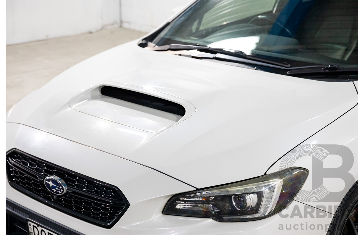 08/2017 Subaru WRX Premium (AWD) MY18 4D Sedan Crystal White Pearl Turbo 2.0L