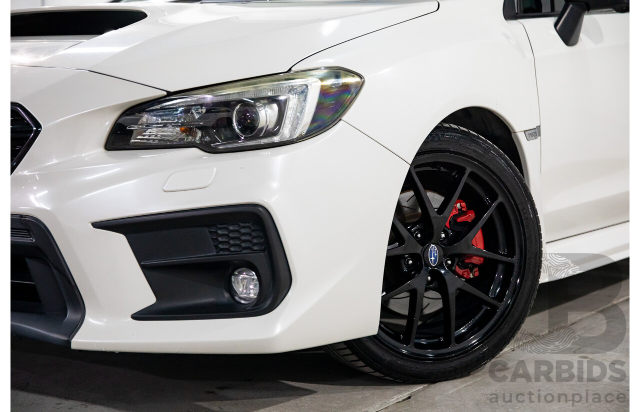 08/2017 Subaru WRX Premium (AWD) MY18 4D Sedan Crystal White Pearl Turbo 2.0L