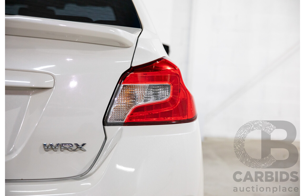 08/2017 Subaru WRX Premium (AWD) MY18 4D Sedan Crystal White Pearl Turbo 2.0L