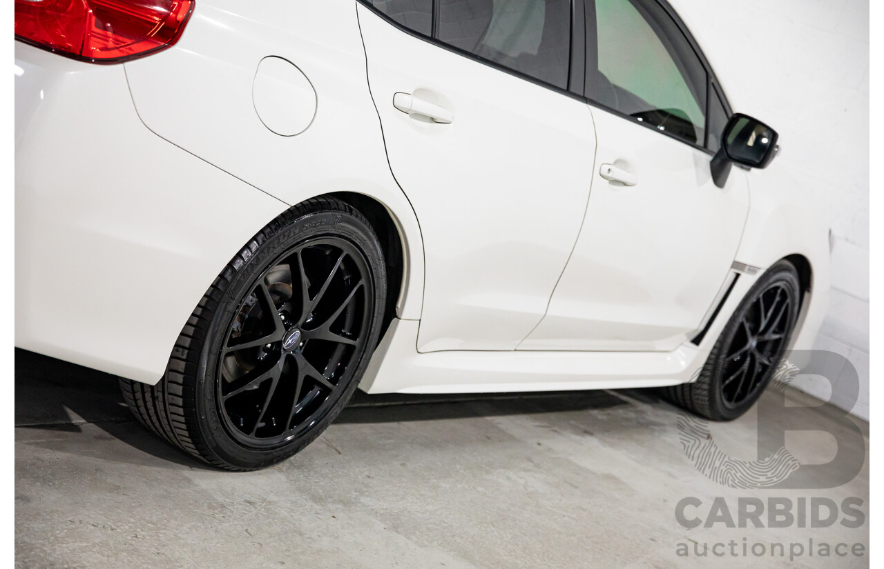08/2017 Subaru WRX Premium (AWD) MY18 4D Sedan Crystal White Pearl Turbo 2.0L