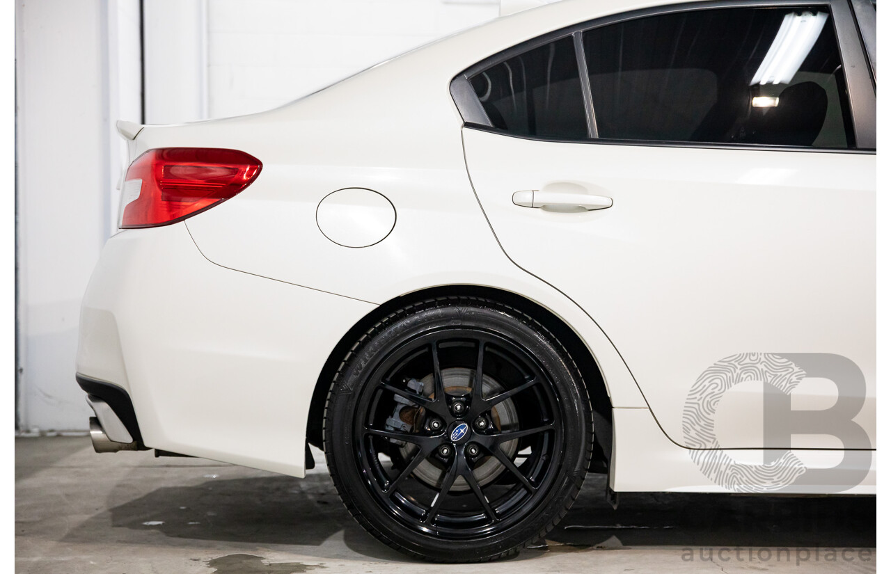 08/2017 Subaru WRX Premium (AWD) MY18 4D Sedan Crystal White Pearl Turbo 2.0L