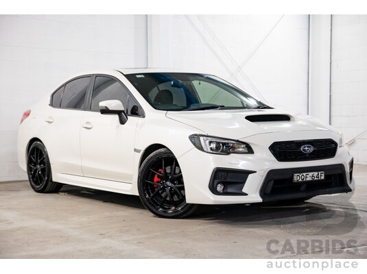 08/2017 Subaru WRX Premium (AWD) MY18 4D Sedan Crystal White Pearl Turbo 2.0L