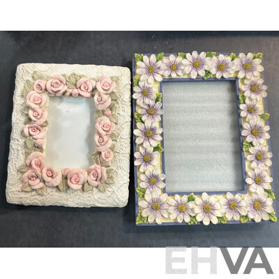 Assorted Photo Frames, Albums, and Wishing Cards