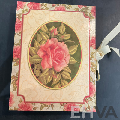 Assorted Photo Frames, Albums, and Wishing Cards