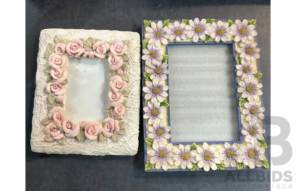 Assorted Photo Frames, Albums, and Wishing Cards